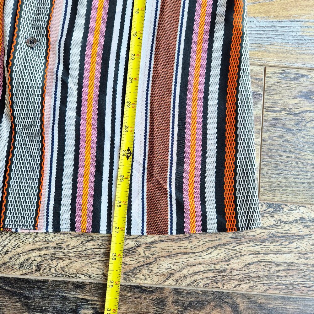 Tory Burch Silk Multicolor Striped Button-Up Shir… - image 12